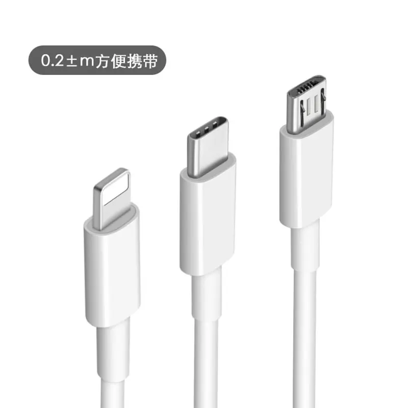 20 см кабель для iphone Micro usb type-c Быстрая зарядка данных Micro USB кабель для мобильного телефона USB шнур