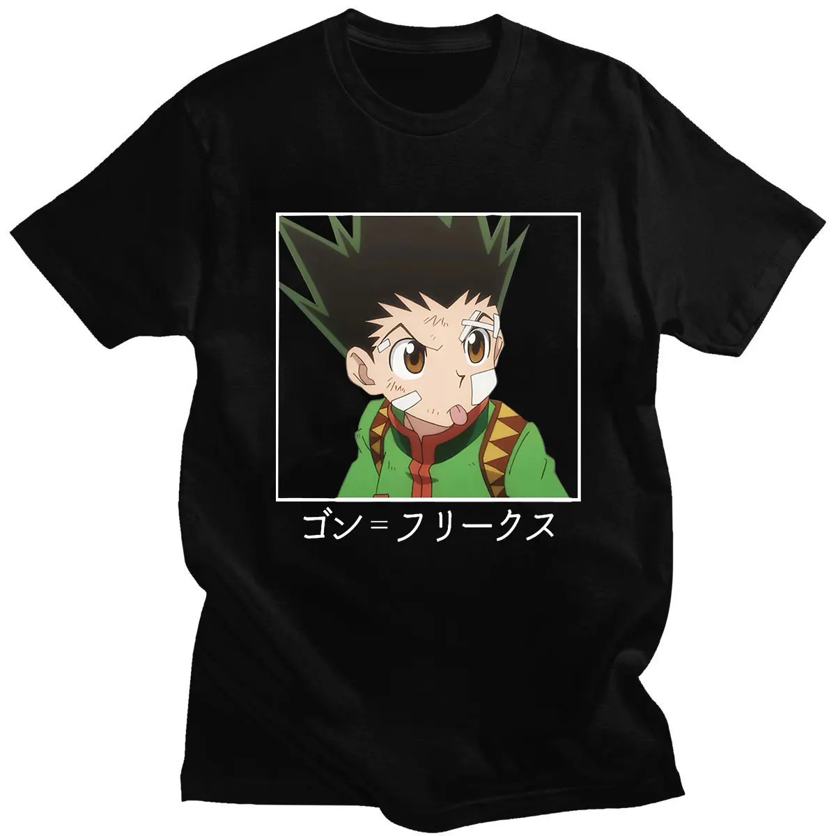 Классическая свободная футболка с принтом манги Hunter X Kurapika GON FREECSS Harajuku летняя