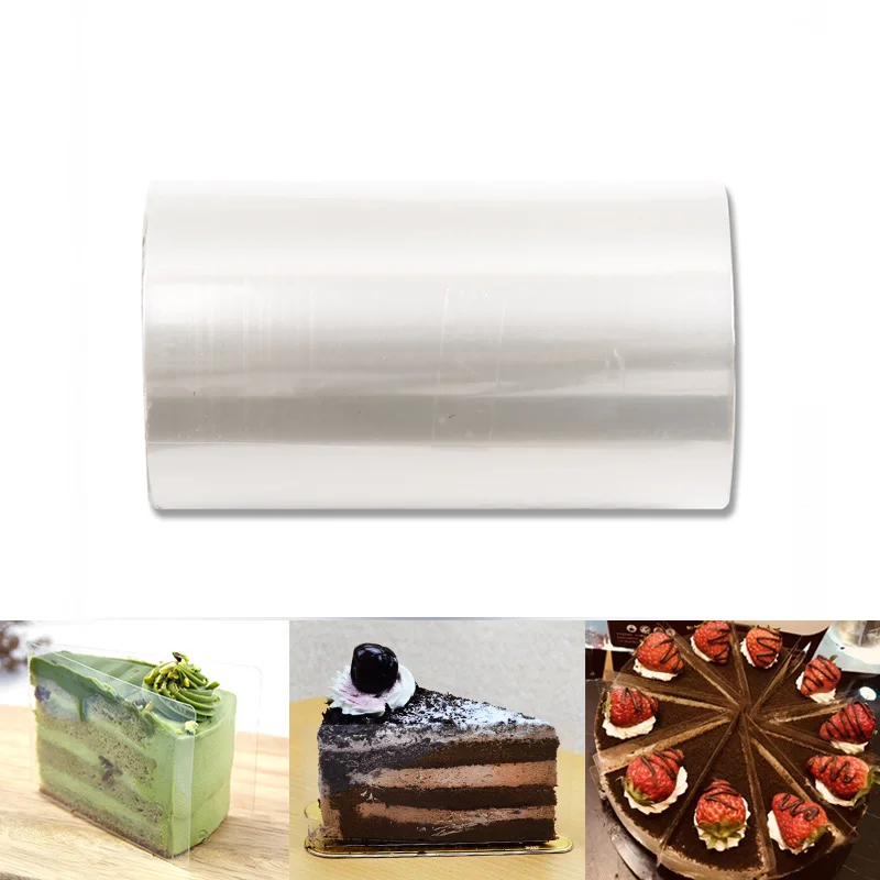 Praktische Mousse-Kuchenrandverpackung, Dessert-Umrandung, fest gebundene Kuchenränder, PET-Band, Kuchen-Dessert-Kragen, DIY-Kuchendekorationswerkzeuge_voghion.com