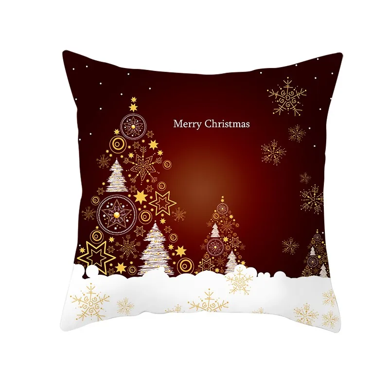 Рождественский Чехол на подушку, Красный Чехол на подушку, Рождественское украшение для дома, чехлы для дома, поступления,, Прямая поставка - Цвет: K