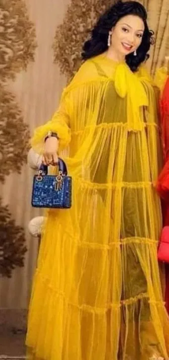 Золотой Иллюзия Тюль Длинные Выпускные платья vestido longo полный рукав платье для беременных золото abiye прозрачные красные вечерние платья высокого качества - Цвет: Золотой