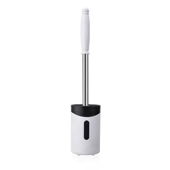 

Toilet Brush Clean Non-stick Hair Soft Rubber Brush Holder Soft Silicone With Quick Drying Brush Clean Set