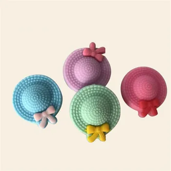 

2020 New Round Fashion Cute Baby Necklace Teether Mini Silicone Beads Creative Hat Molar Beads DIY Jewelry Accessories