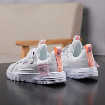 

2020 Child Autumn Little White Shoes Boys black non-slip wear-resistant casual shoes Girls fashion all-match Casual shoes