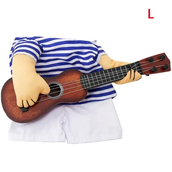 

Funny Pet Guitar Rock Singer Cosplay Dog Costume Guitarist Dressing Up Party Dog Fancy Dress Clothing For Dogs Cats Gift