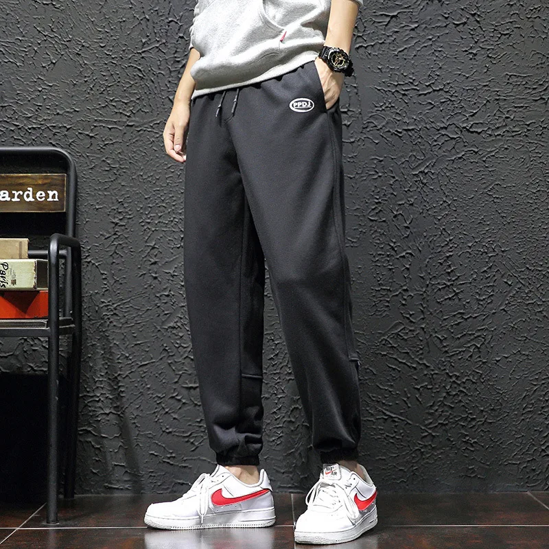 

Large Size 2019 Autumn New Style Japanese-style Tile Wall Large Size Men's Origional Beam Leg Skinny Casual Pants Sweatpants K3