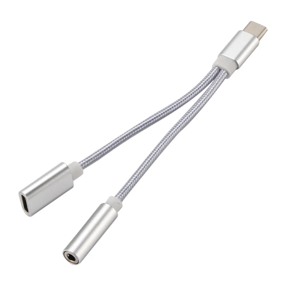 2 в 1 адаптер для телефона USB Type C зарядный кабель конвертер 3 5 мм аудио Xiaomi Huawei P20 Pro