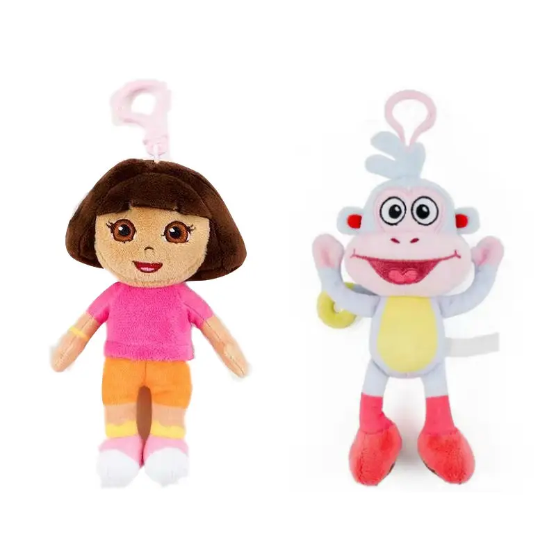 2pcs Genuine Dora the Explorer 14CM plush doll Boots Stuffed Doll Party decoration High quality Action 5