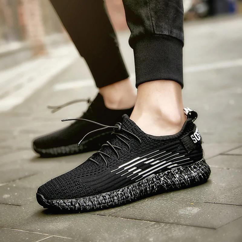 

2019 Summer New Products Cushioning Light Athletic Shoes Daily Life Life Outdoor Casual Shoes Fly Netting Surface Trend MEN'S SH