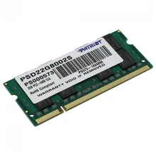 Модуль памяти PATRIOT,для ноутбука,2GB PC6400 DDR2 SO PSD22G8002S