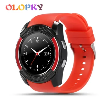 

V8 SmartWatch Bluetooth Smart Watch Touch Screen Fitness Bracelet With Camera SIM Card Slot Waterproof Smart Band Men Android