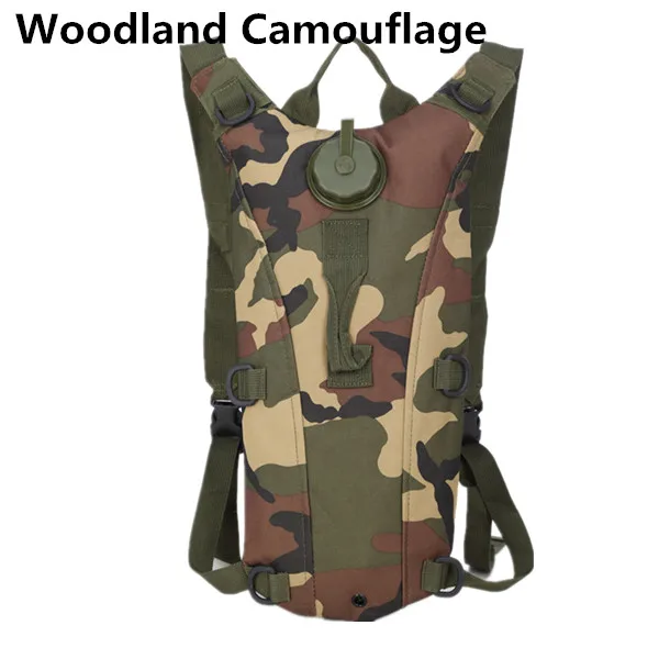 Тактический нейлоновый гидратационный рюкзак, 3л, сумка для воды, камуфляжная, военная, для кемпинга, велоспорта, пешего туризма, сумка для путешествий - Цвет: Woodland Camouflage
