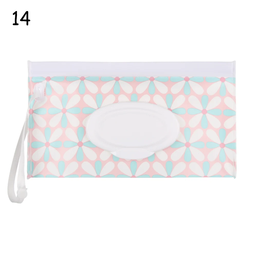 1Pc Baby Fashion Wipes Carrying Case Clutch and Clean Wet Wipes Bag for Stroller Cosmetic Pouch with Easy-Carry Snap-Strap Baby Strollers vintage Baby Strollers