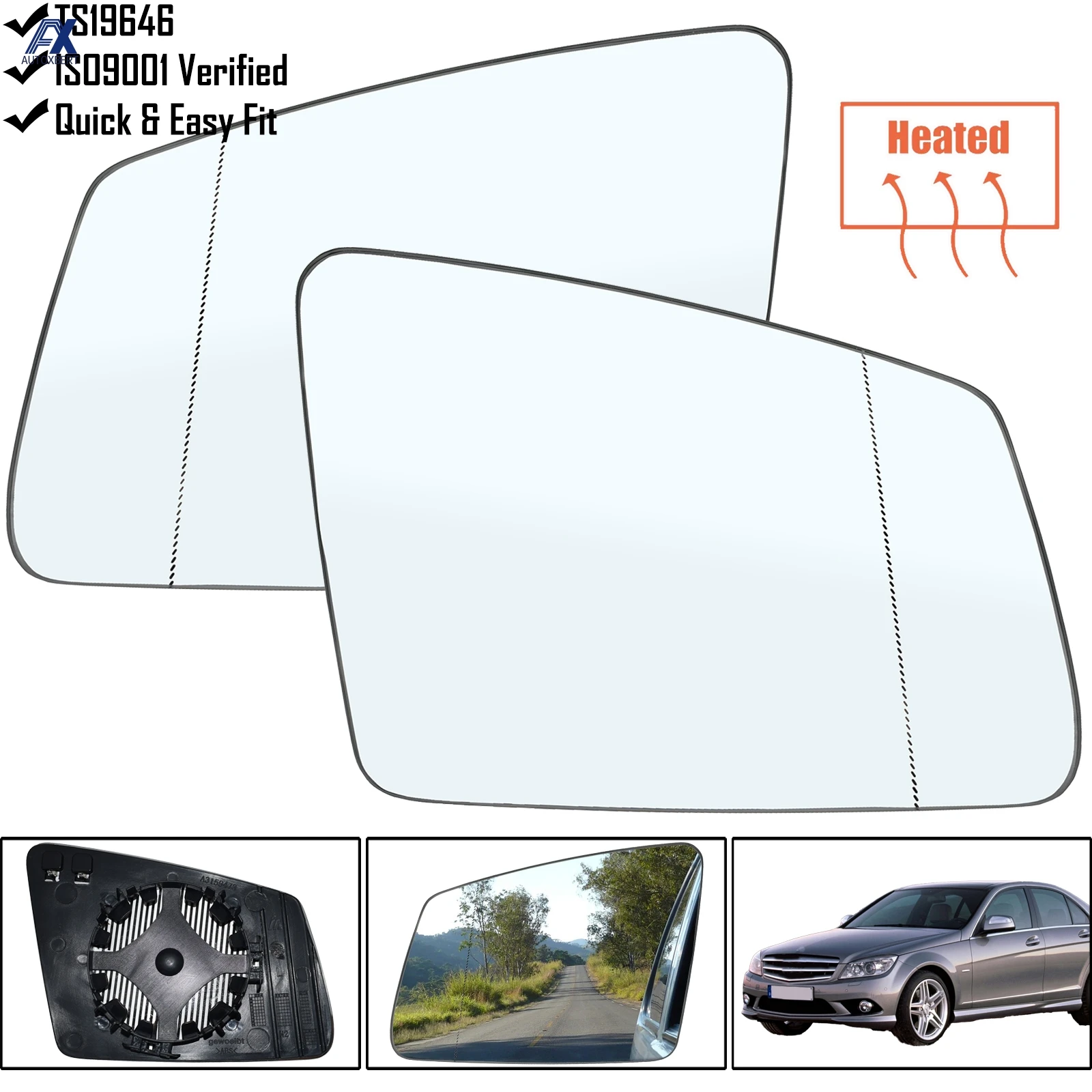 Левое и правое боковое зеркало Mercedes Benz W204 W212 W221 2010-2013 C E S класс обогрев стекла заднего вида внешние зеркальные части кузова