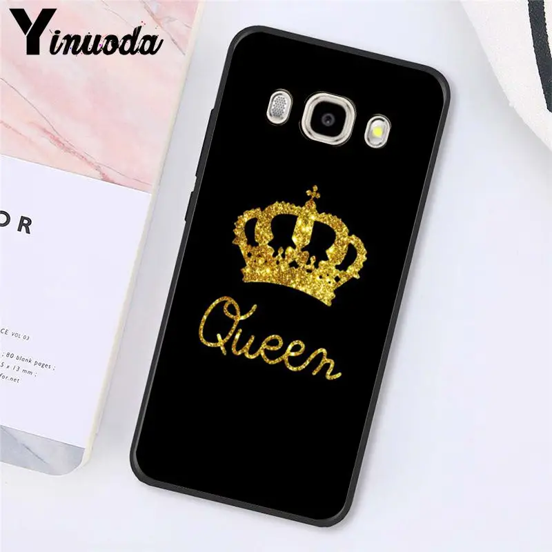Cartoon Crown King and Queen  