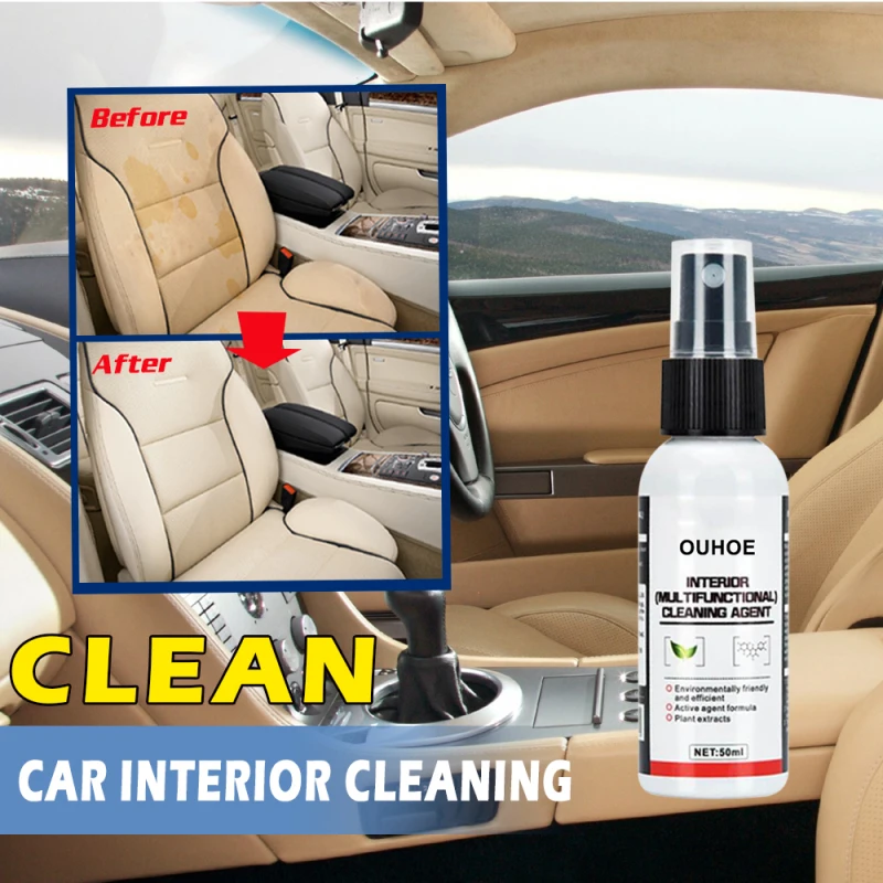 1Pc Car Automotive Interior Dry Cleaning Decontamination Remover Seat