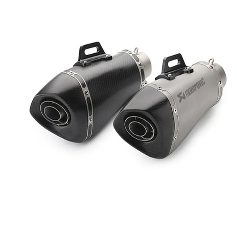 51 мм мото rcycle спортивный автомобиль Akrapovic углеродное волокно большая голова немой звук выхлопная труба с DBkiller escape moto GSX250 R3 R6 R25