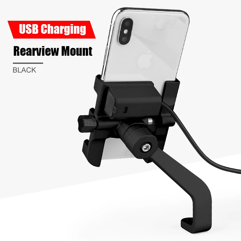 iphone charging dock SMOYNG Aluminum Motorcycle Bike Phone Holder Stand With USB Charger Moto Bicycle Handlebar Mirro  Mobil Bracket Support Mount phone holder for car Holders & Stands