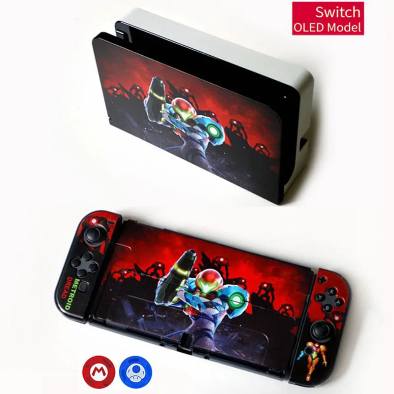 Hard Stand Colorful Shell for Nintendo Switch OLED Protective Flip Case Cover Skin Guard for
