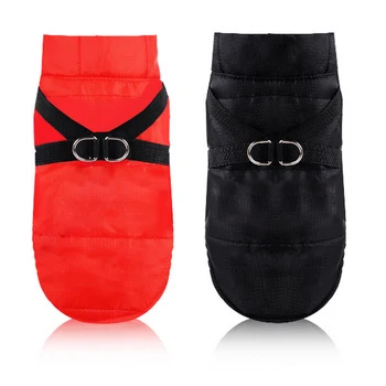 

Wterproof Dog Warm Jacket With Chest Strap Pet Dog Clothes Puppy Costume Winter Coat For Big Small Dogs #15