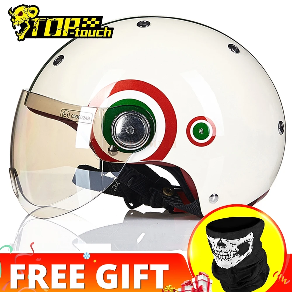 BEON Motorcycle Helmet Men Women Casco Moto Half Face Helmet Motorbike Motocross Moto Helmet Crash Half Face Casco Moto