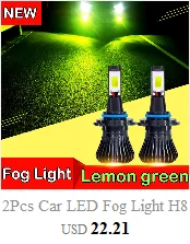 car led lights 2Pcs H8 H11 H3 HB4 9006 HB3 9005 Strobe Fog Lights Bulb 1200LM Car Daytime Driving Running Lamp DRL Auto Leds Light 12V flashing car headlight bulbs