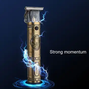 

Electric Rechargeable T-Blade Shaver Hair Trimmer Cordless Machine Hair Tools Haircut Cutting Razor Clipper Nose Profession B9T8