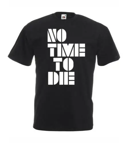 Черный Черная футболка унисекс с надписью «No Time To Die»; футболка с героями фильма «шпион и фанат»; Крейг - Цвет: Черный