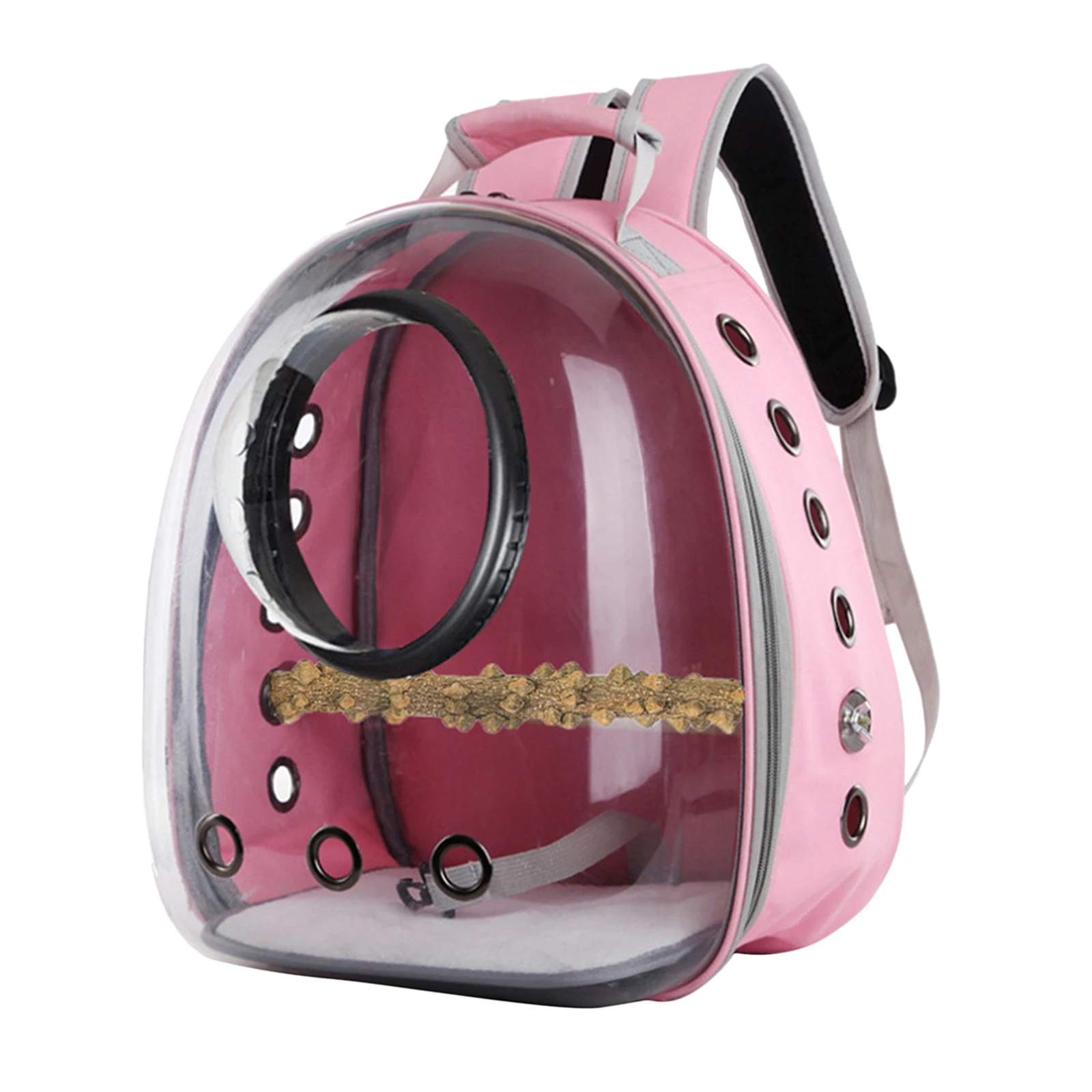  Bird Carrier Cage Mesh Bag Pet Parrot Travel Breathable Backpack Colourful 