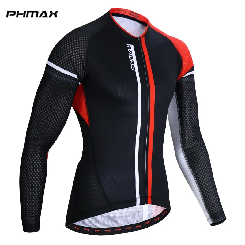 PHMAX, длинный рукав, Джерси для велоспорта MTB, одежда для велоспорта, Ropa De Ciclismo Hombre для мужчин - Цвет: As Picture