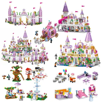 

Compatible Lepining Friends Princess Windsors Castle Girl Series Assembled Building Blocks Model Girl Princess Sets Kids Toy