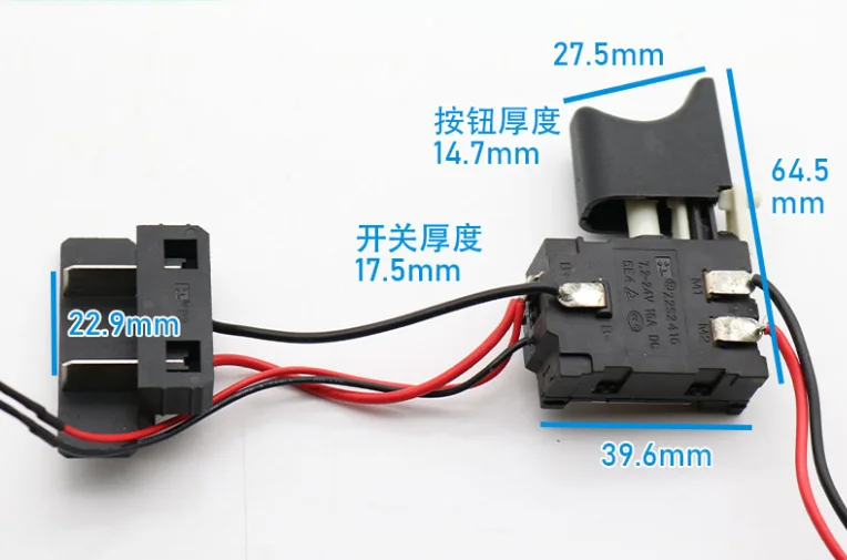 DC 21v FA8-16/3 Replacement Electric Power Tool Cordless Drill Trigger Switch