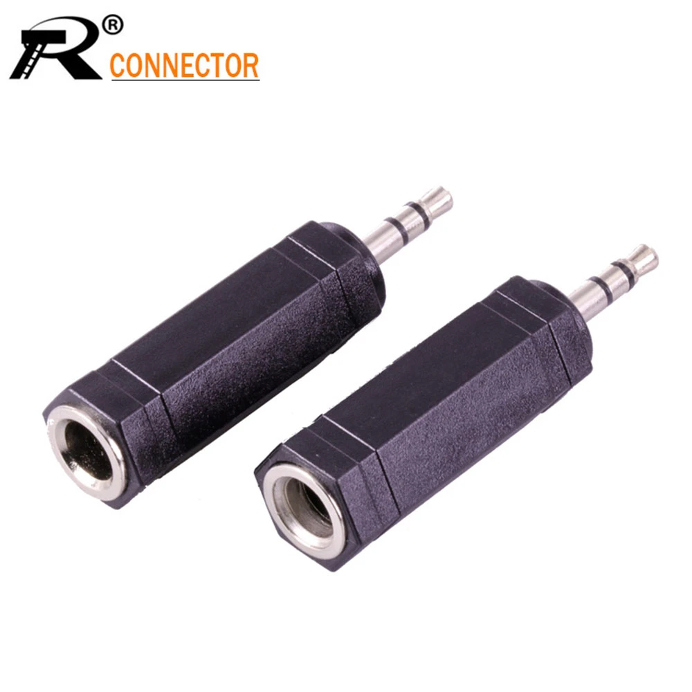 Conector de de 6 esquinas, conector de 3 polos, 3,5 MM, adaptador enchufe hembra estéreo 6,35, 3 uds.|corner connector|plug connectorplug socket connector - AliExpress