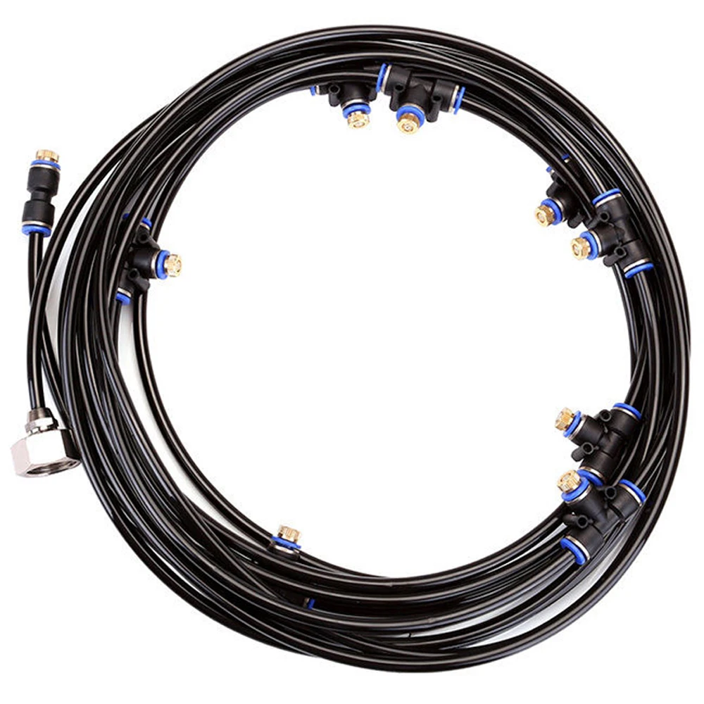 

Outdoor 8M/10M/18M/23M Mist Coolant System Water Sprinkler Garden Patio Mister Cooling Spray Kits 1/2" For Outdoor