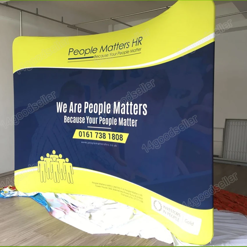 Портативный 10 дюймовый стенд для выставки на ткани выдвижная стойка настенный