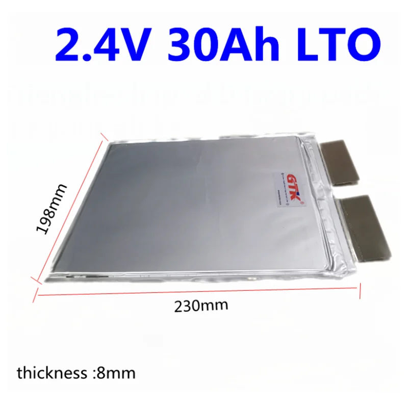 Нижняя terperature ГТК 2 3 v 4 30ah LTO литий титанат клетки V 6C Быстрая зарядка набор сделай