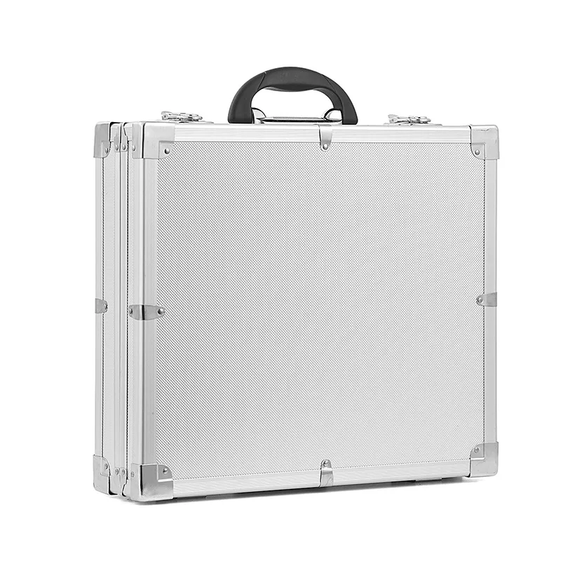

Manufacturers Direct Selling Aluminum Alloy Packaging Box Customizable Shock-resistant Multi-functional Hardware Toolbox EVA Lin