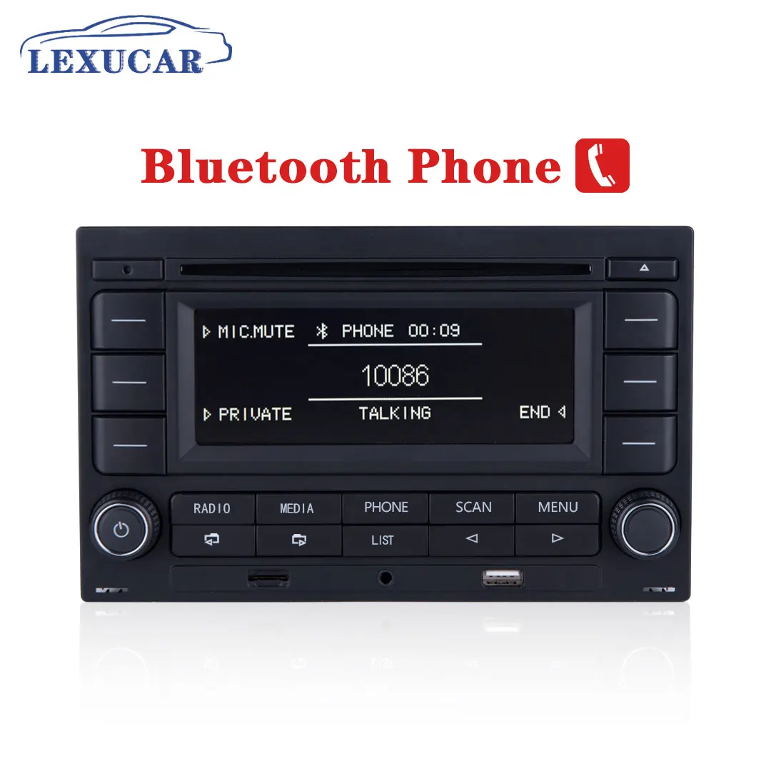 LEXUCAR Bluetooth RCN210 автомобильный Радио CD-плеер USB MP3 AUX RCN 210 9N 31G 035 185 для VW Golf Jetta MK4 Passat B5 Polo 9N