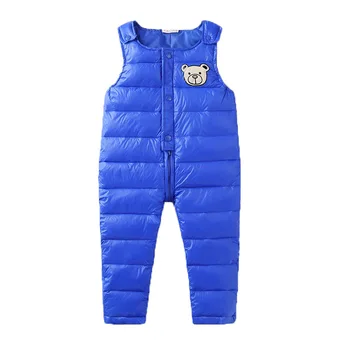 

JXYSY Children's Clothing Winter Jumpsuit Kids Bear Openable Strap Cotton Thicken Newborn Toddler Rompers Infant New Born Winter