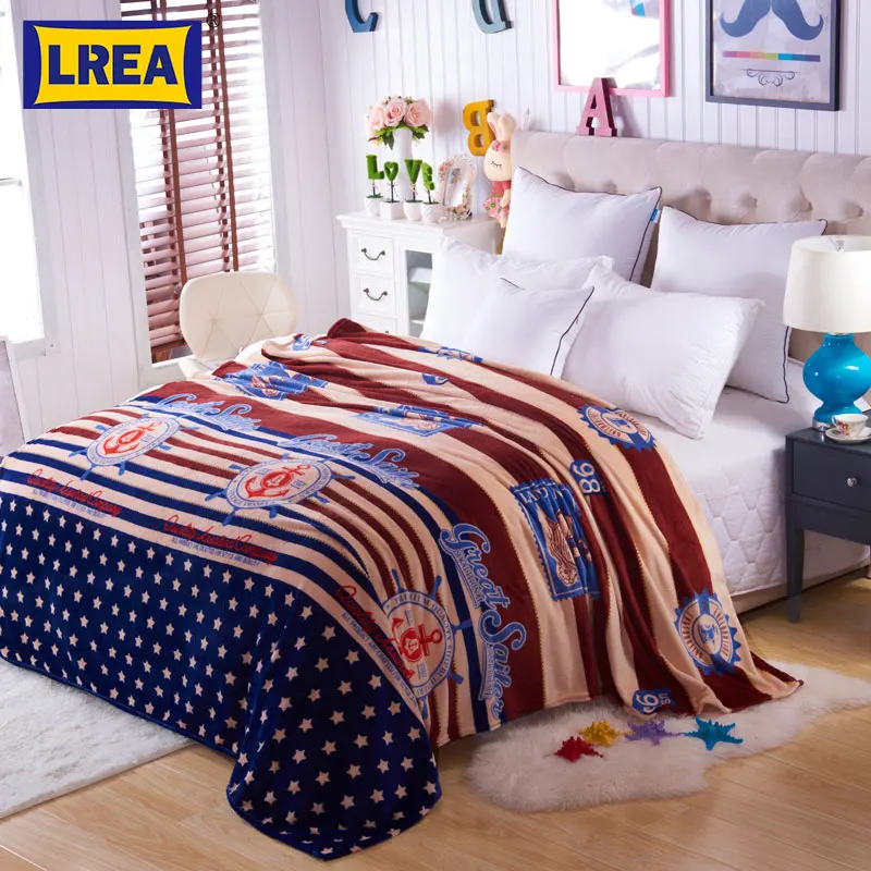 

New warm blanket Soft Blanket on bed cartoon Coral Fleece Warm Throw Blankets travel blanket without label 3 sizes for choose
