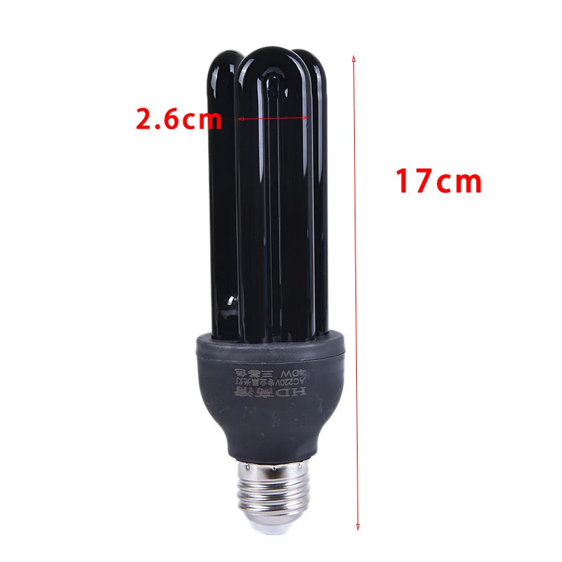 B 220V 40W E27 светильник с низким энергопотреблением CFL UV светильник винт для лампочки ультрафиолетового ультрафиолетовой лампой - Мощность в ваттах: B