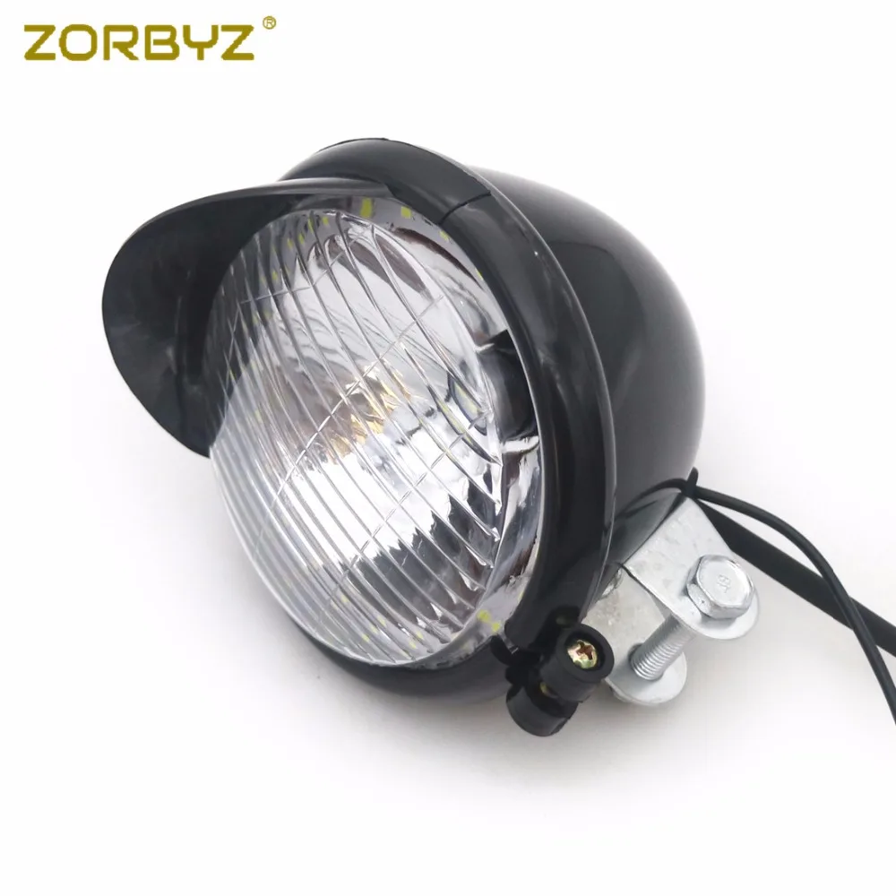 ZORBYZ 5 ''черный/хром ABS Светодиодный прожектор мигает Противотуманные фары Белый Ангел глаз лампа для Harley Honda Виктори на заказ