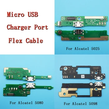 

10pcs/lot USB Charging Port Dock Plug Connector Jack Charger Board Flex Cable Replacement For Alcatel 5025 5080 5098