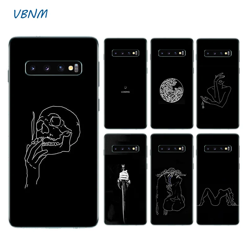 ABNM Absteact Art мягкий чехол из ТПУ для Samsung Galaxy S8 S9 J4 J6 A8 A6 Plus + J8 A7 A9 2018 Note 9 8 S6 S7 Edge Корпус