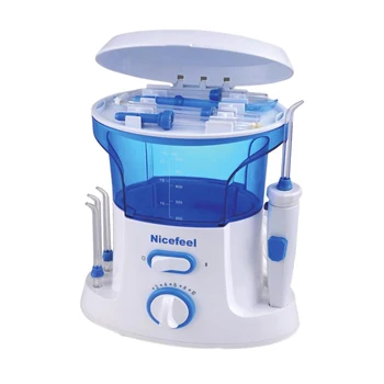 

Nicefeel Oral Irrigator 7Pcs Tips Water Flosser Electric Cleaner 600Ml Oral Hygiene Flosser Water Flossing EU Plug