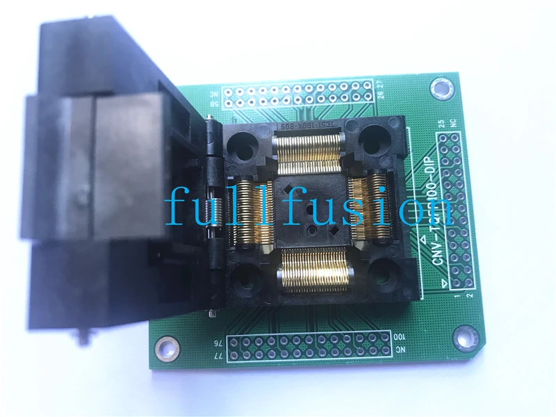 TQFP100 к DIP программатору адаптер IC51-1004-809 QFP100P 0 5 мм Шаг сжечь в гнездо | Компьютеры и