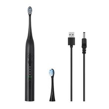 AZDENT интеллектуальная звуковая электрическая зубная щетка USB перезаряжаемая 4 режима индукции ультра звуковая вибрация зубная щетка таймер для взрослых