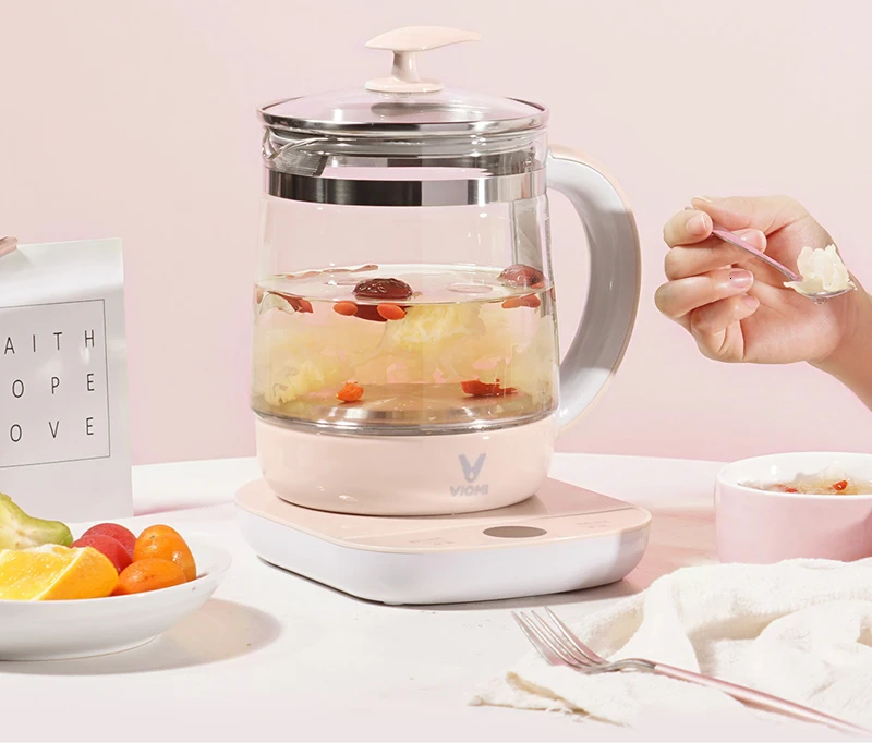 Xiaomi Youpin Yunmi 1.5L многофункциональный электрический чайник, многофункциональный электрический чайник из нержавеющей стали для здоровья, чайник для чая, молока