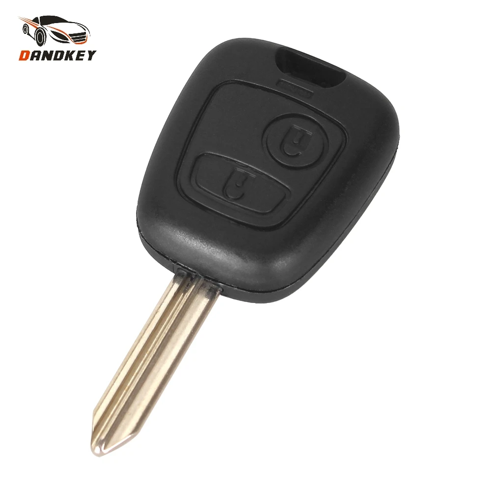 Dandkey 2 кнопки дистанционного ключа Fob чехол для автомобильного Citroen C1 C2 C3 Saxo Xsara Picasso
