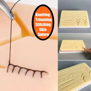

Silicon Medical Suture Training Kit EASY Suture Training Kit Medical Silicone Suturing Practice Pad Human Skin Model
